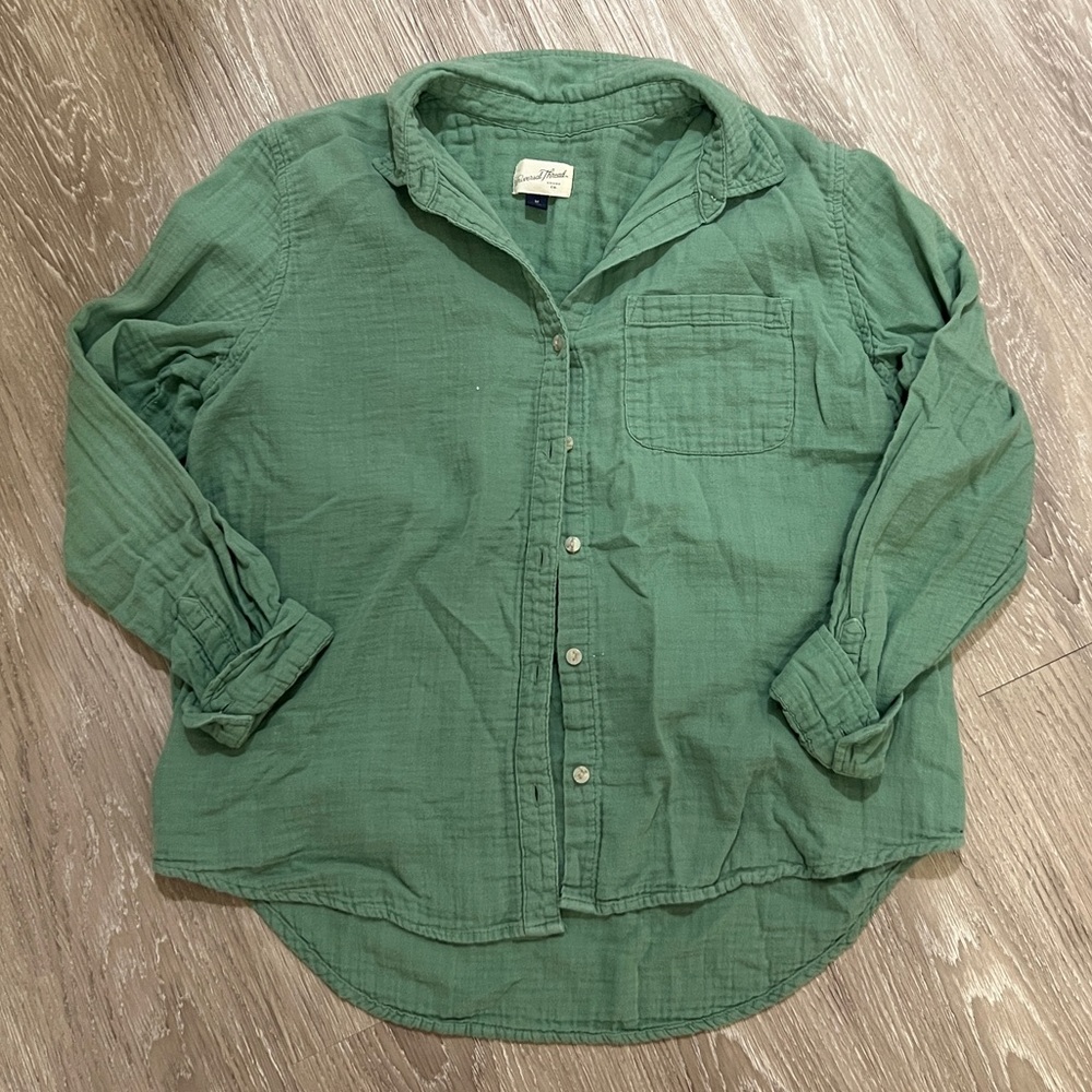 Universal Thread Gauze Button Down